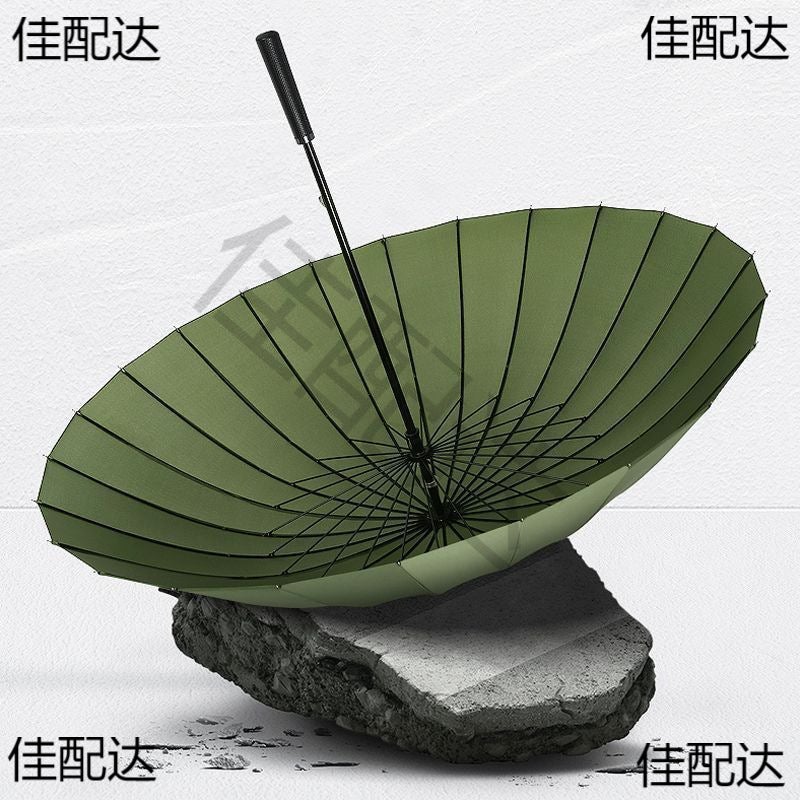 Meidu 24-Bone Large Windproof Umbrella Long Handle Men'S Business Sunny Umbrella Straight Retro Unisex Double Umbrella - Image 3